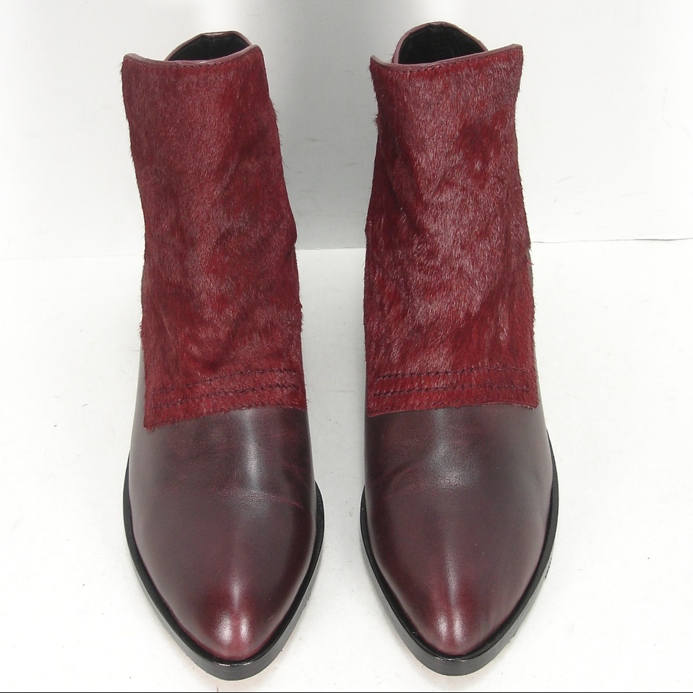 ALEXANDER WANG CARA CALF HAIR LEATHER BOOTIES 37 - Picture 2 of 8